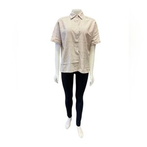 Max Studio NWT Button Down Tan/Creme Size Small